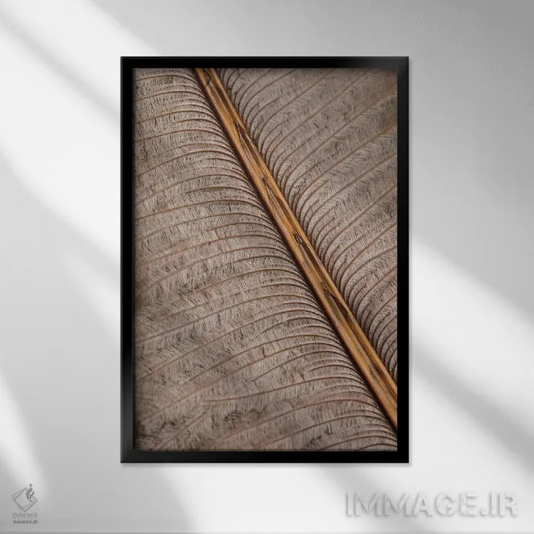 تابلو دکوراتیو پر شماره ۷ اثر استودیو ۱ایکس ۳ - نمای قابدار مشکی