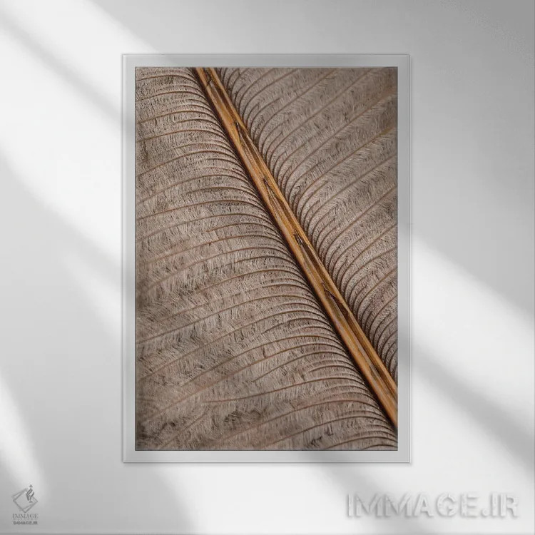 تابلو دکوراتیو پر شماره ۷ اثر استودیو ۱ایکس ۳ - نمای قابدار سفید