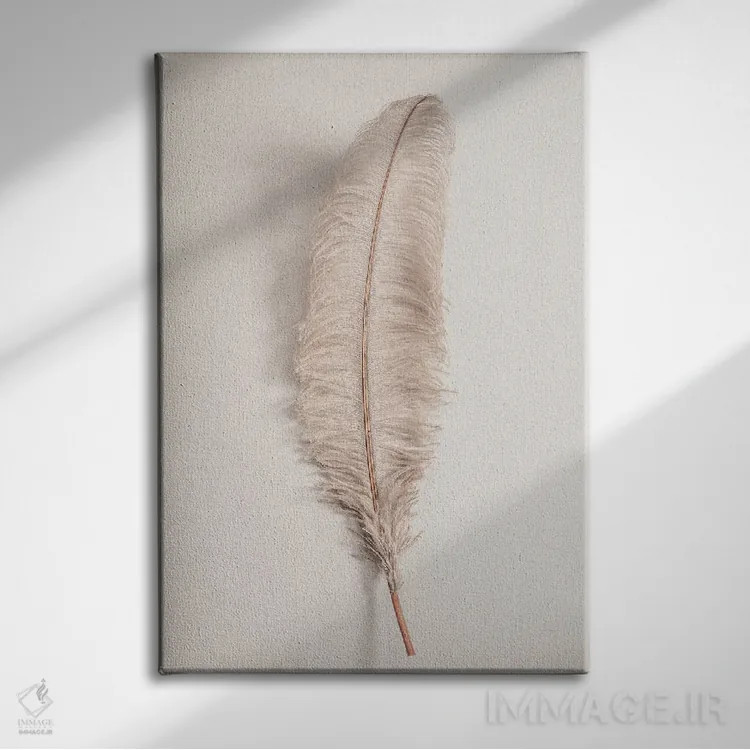 تابلو دکوراتیو پر شماره ۲ اثر استودیو ۱ایکس ۳ - نمای روبهرو روی دیوار