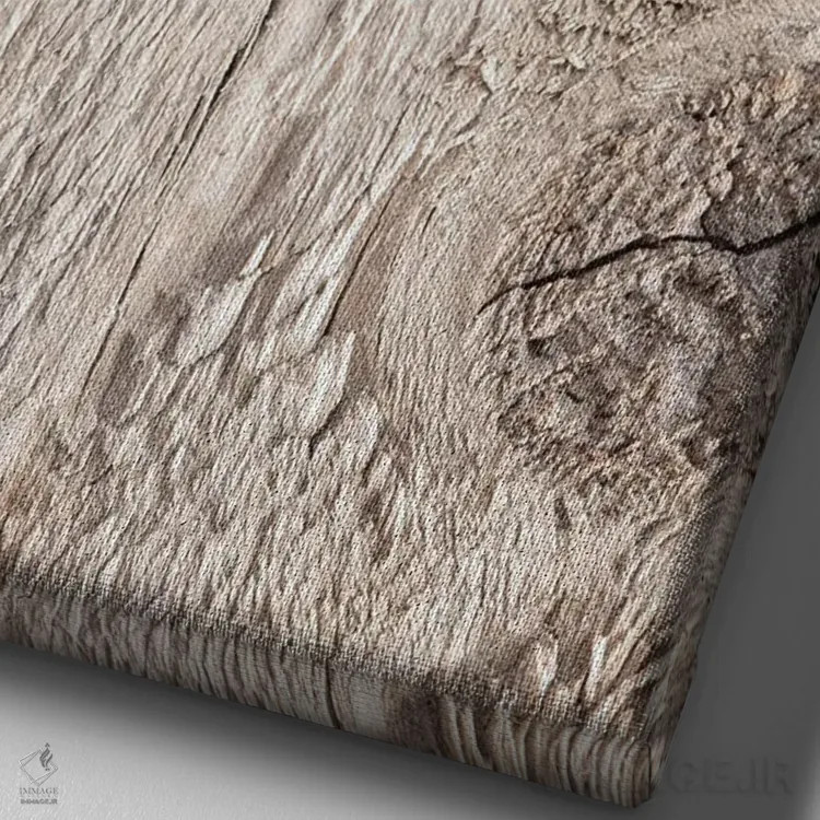 تابلو دکوراتیو چوب اثر استودیو ۱ایکس ۳ - نمای نزدیک بافت بوم