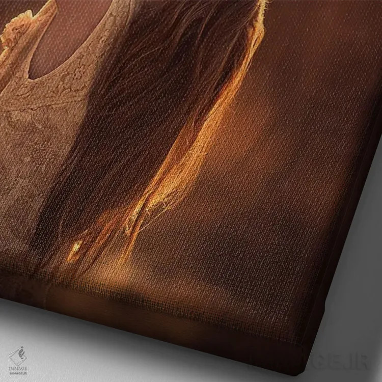تابلو دکوراتیو نزدیک شدن به بهار اثر جیک اولسون - نمای نزدیک بافت بوم