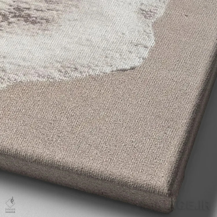 تابلو دکوراتیو ساحل شماره ۶ اثر استودیو ۱ایکس ۳ - نمای نزدیک بافت بوم