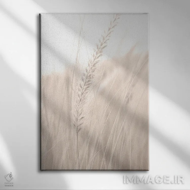 تابلو دکوراتیو چمن شماره ۱ اثر استودیو ۱ایکس ۳ - نمای روبهرو روی دیوار