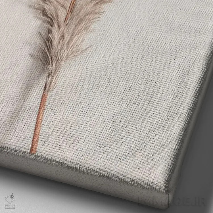 تابلو دکوراتیو پر شماره ۲ اثر استودیو ۱ایکس ۳ - نمای نزدیک بافت بوم