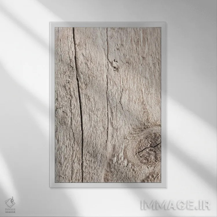 تابلو دکوراتیو چوب اثر استودیو ۱ایکس ۳ - نمای قابدار سفید