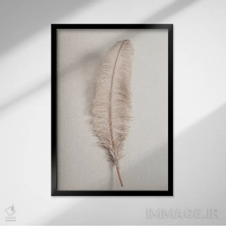 تابلو دکوراتیو پر شماره ۲ اثر استودیو ۱ایکس ۳ - نمای قابدار مشکی