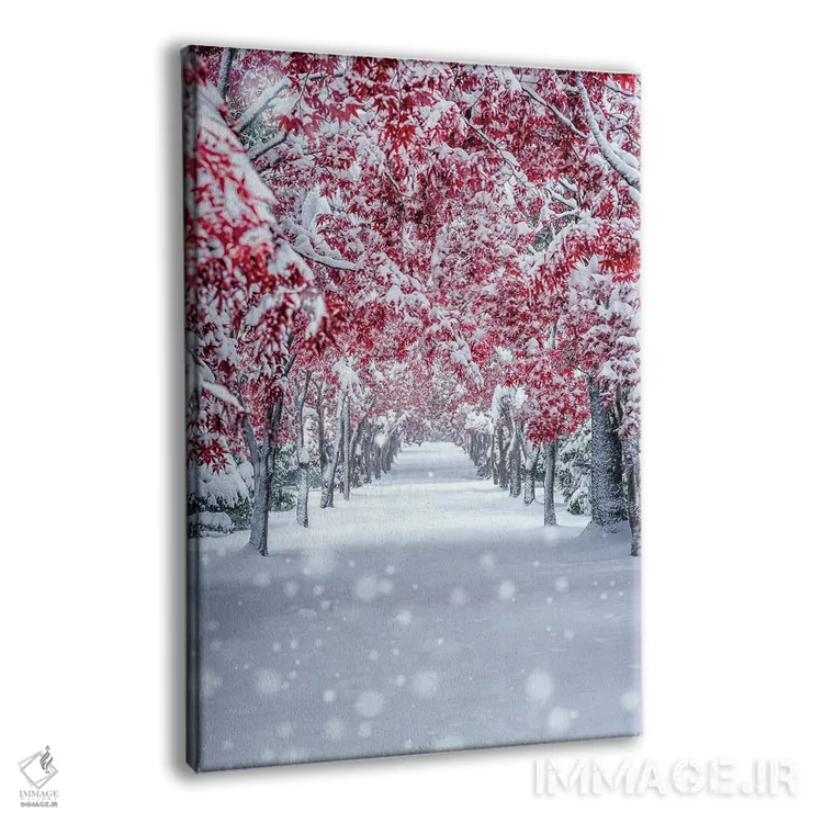 تابلو دکوراتیو افرا برفی اثر یوسی ناگاهاتا - نمای پرسپکتیو محصول