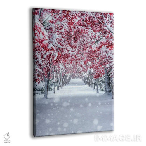 تابلو دکوراتیو افرا برفی اثر یوسی ناگاهاتا - نمای پرسپکتیو محصول
