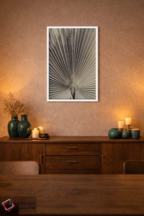 تابلو دکوراتیو برگ نخل شماره ۱ اثر استودیو ۱ایکس ۳ - D1W