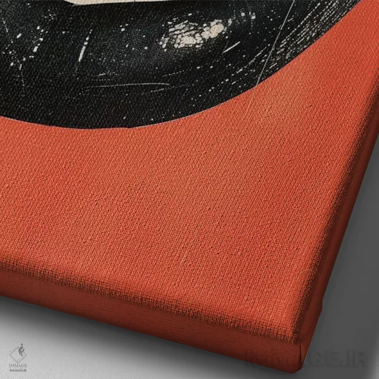 تابلو دکوراتیو دهان اثر آندریاس ماگنوسون - نمای نزدیک بافت بوم