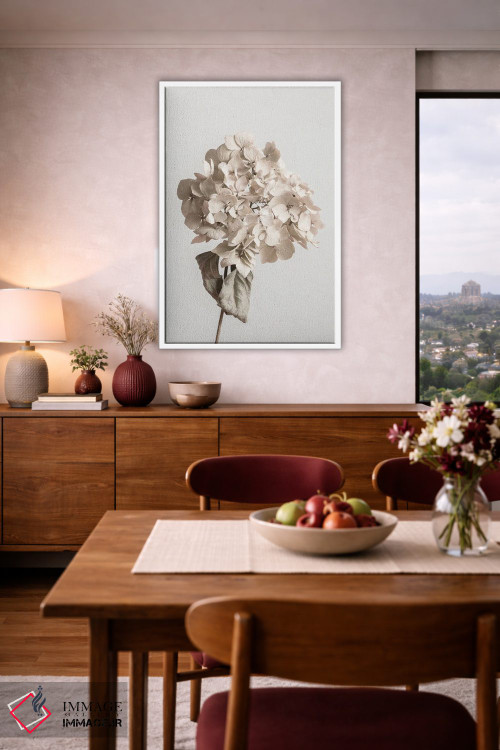 تابلو دکوراتیو گل خشک بژ اثر استودیو ۱ایکس ۳ - D3W