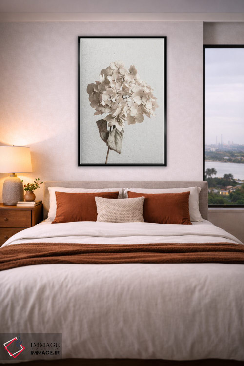 تابلو دکوراتیو گل خشک بژ اثر استودیو ۱ایکس ۳ - D4B