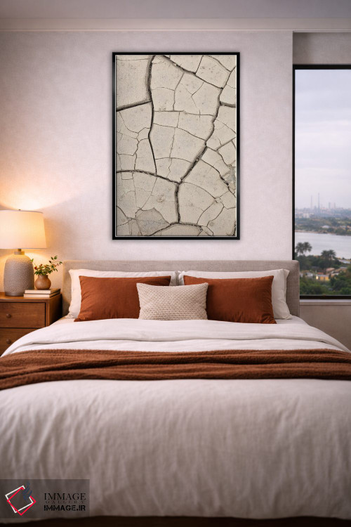 تابلو دکوراتیو دیوار خاکی بژ اثر استودیو ۱ایکس ۳ - D4B