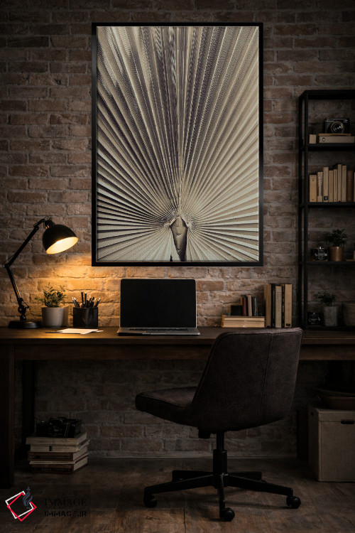 تابلو دکوراتیو برگ نخل شماره ۱ اثر استودیو ۱ایکس ۳ - D6B