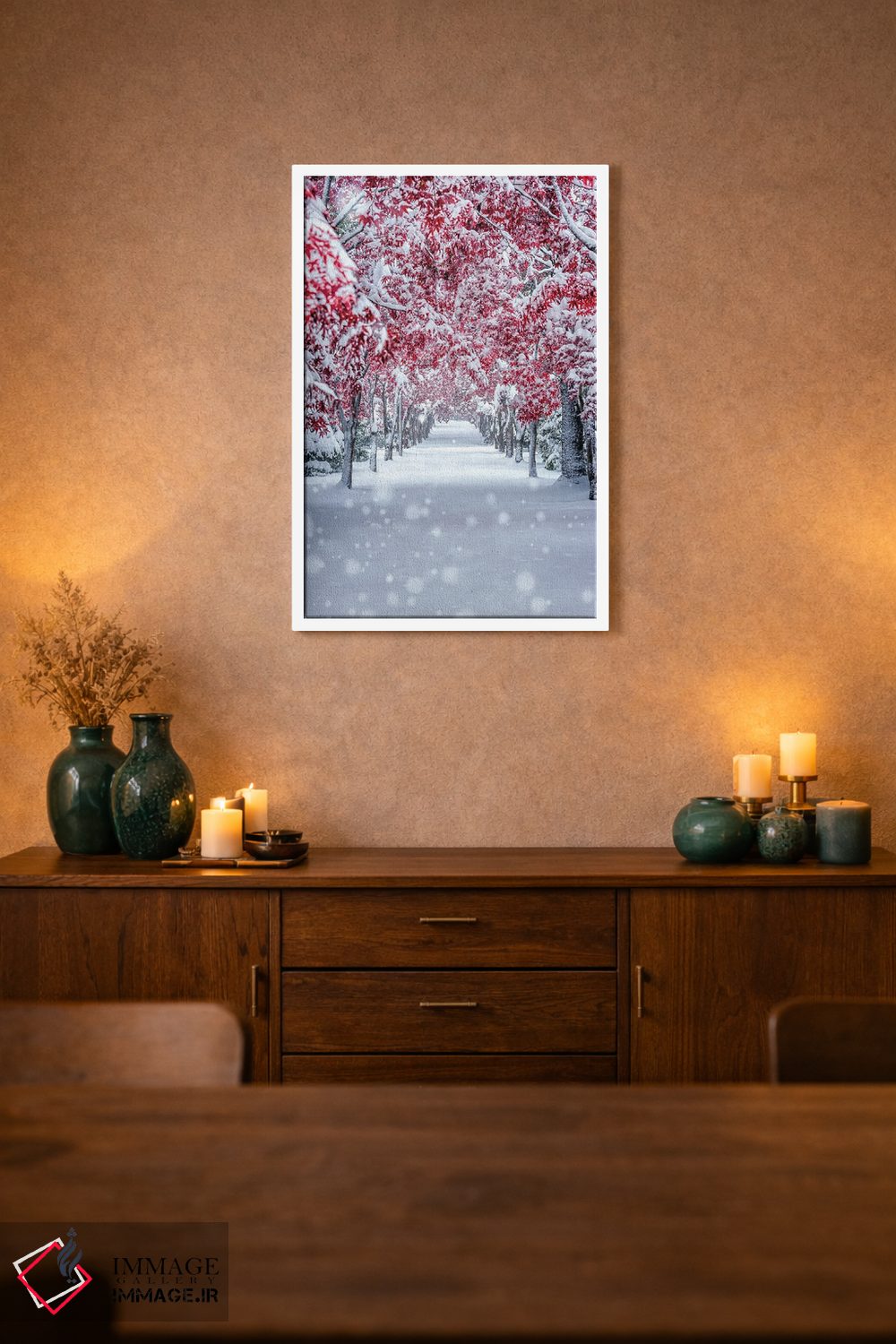 تابلو دکوراتیو افرا برفی اثر یوسی ناگاهاتا - D2W