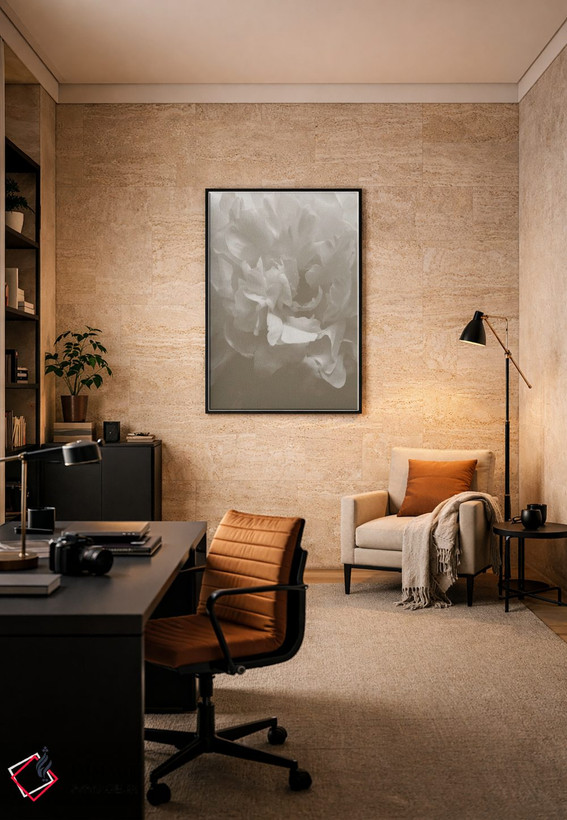 تابلو دکوراتیو پیونی شماره ۹ اثر استودیو ۱ایکس ۳ - D6B