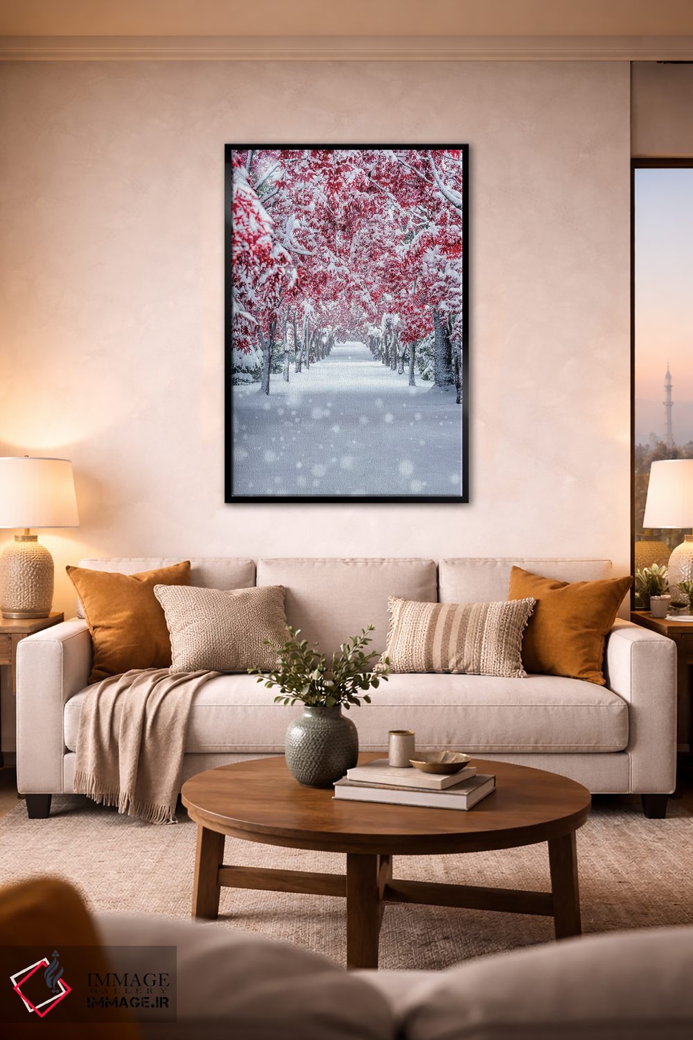 تابلو دکوراتیو افرا برفی اثر یوسی ناگاهاتا - D3B