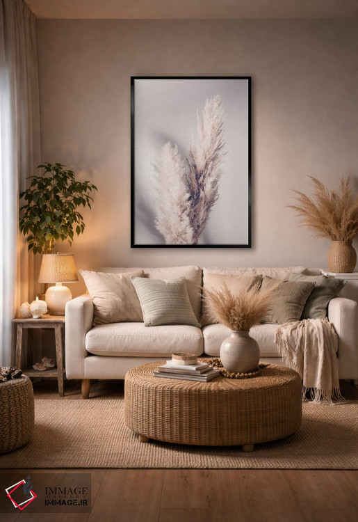 تابلو دکوراتیو علف پامپاس اثر استودیو ۱ایکس ۳ - D4B