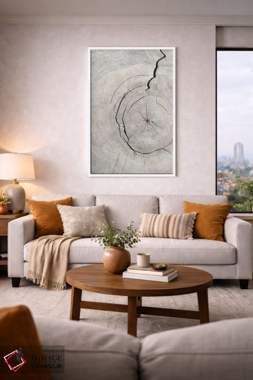 تابلو دکوراتیو الگوی چوب شماره ۲ اثر استودیو ۱ایکس ۳ - D6W