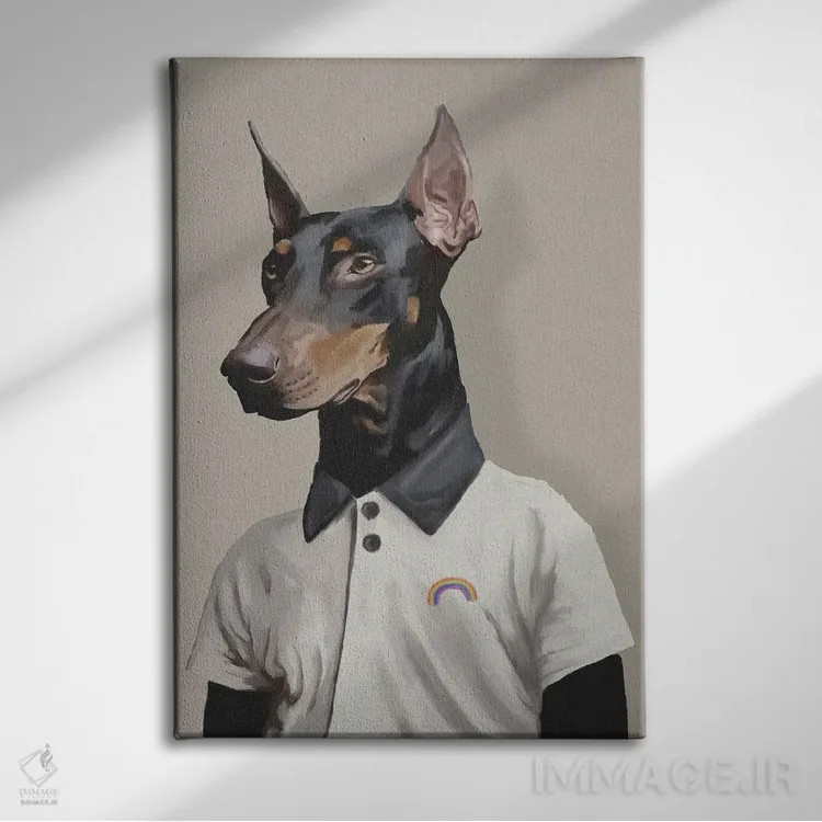 تابلو مینیمال اوت اثر گابریلا روبرگ - نمای روبهرو روی دیوار