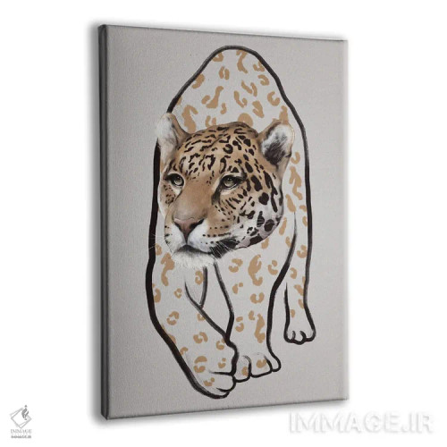 تابلو مینیمال لئوپاردو ۲ اثر گابریلا روبرگ - نمای پرسپکتیو محصول