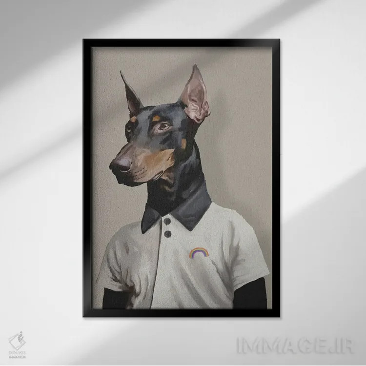 تابلو مینیمال اوت اثر گابریلا روبرگ - نمای قابدار مشکی