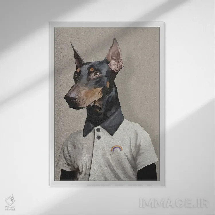 تابلو مینیمال اوت اثر گابریلا روبرگ - نمای قابدار سفید