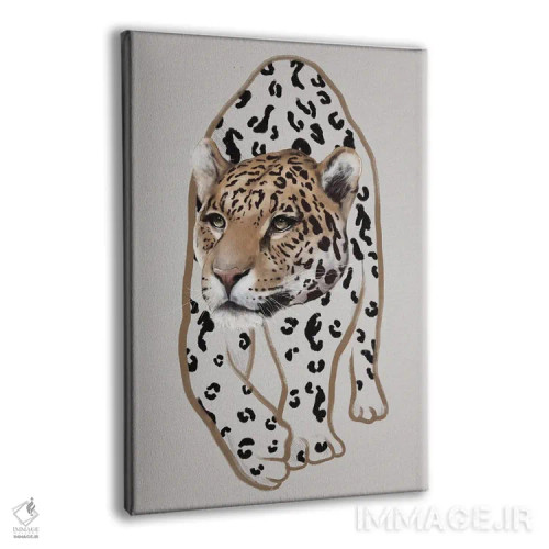 تابلو مینیمال لئوپاردو ۱ اثر گابریلا روبرگ - نمای پرسپکتیو محصول