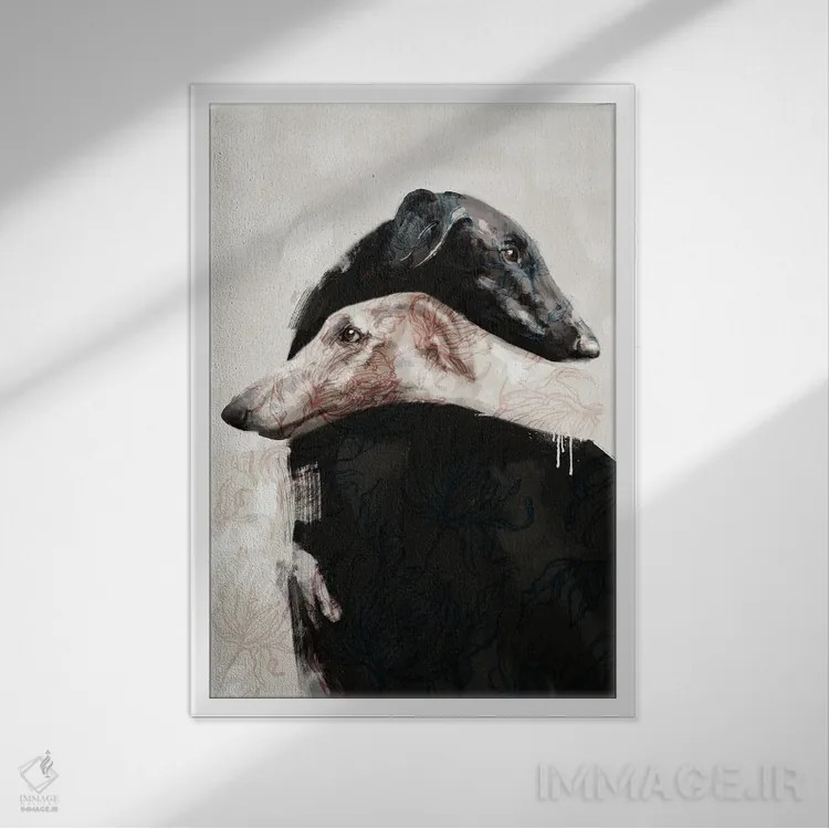 تابلو مینیمال در همه اوقات ۴ اثر گابریلا روبرگ - نمای قابدار سفید