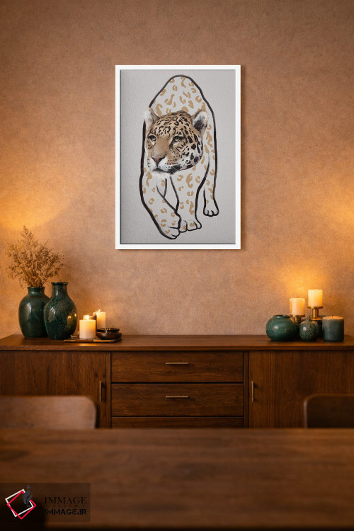 تابلو مینیمال لئوپاردو ۲ اثر گابریلا روبرگ - D1W