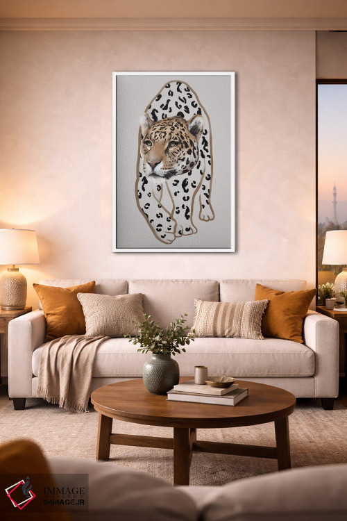 تابلو مینیمال لئوپاردو ۱ اثر گابریلا روبرگ - D1W