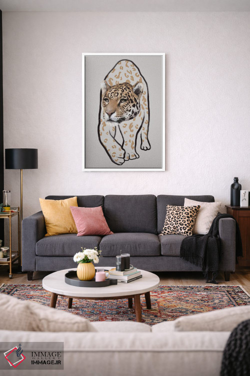 تابلو مینیمال لئوپاردو ۲ اثر گابریلا روبرگ - D3W
