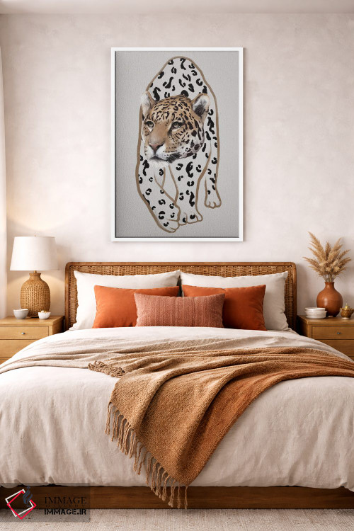 تابلو مینیمال لئوپاردو ۱ اثر گابریلا روبرگ - D2W