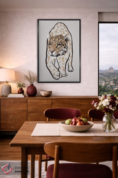 تابلو مینیمال لئوپاردو ۲ اثر گابریلا روبرگ - D5B