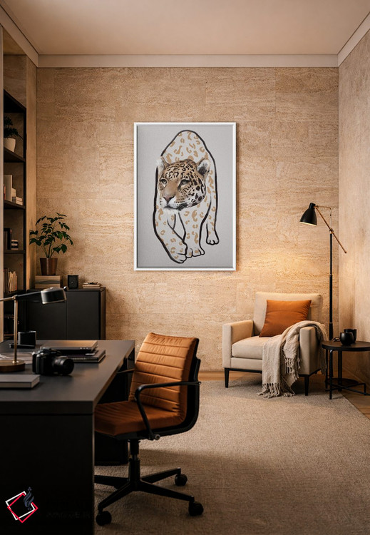 تابلو مینیمال لئوپاردو ۲ اثر گابریلا روبرگ - D6W