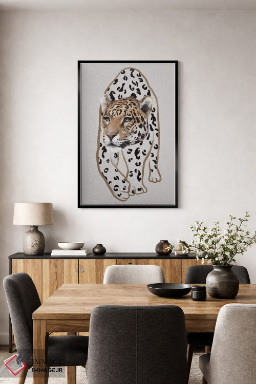 تابلو مینیمال لئوپاردو ۱ اثر گابریلا روبرگ - D3B