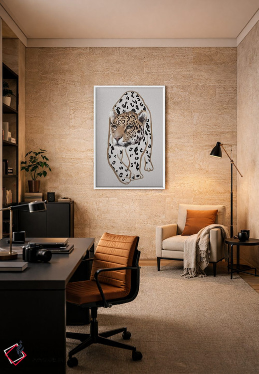 تابلو مینیمال لئوپاردو ۱ اثر گابریلا روبرگ - D4W