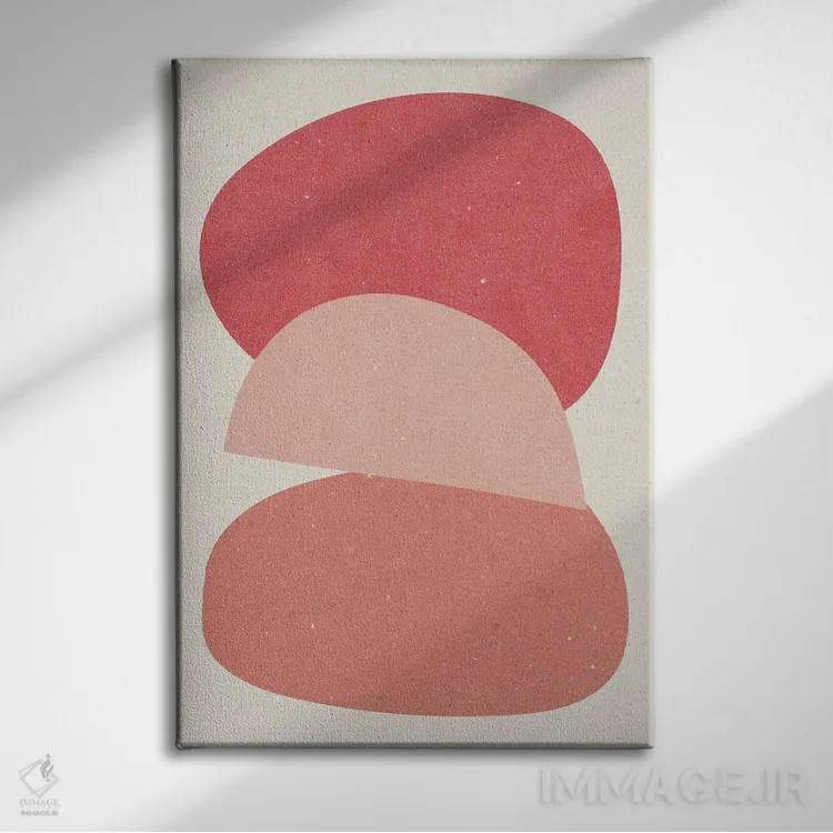 تابلو مینیمال انتزاع I اثر ان کی تی ان - نمای روبهرو روی دیوار