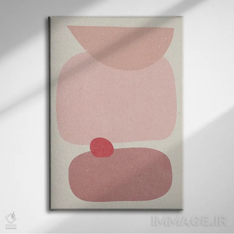 تابلو مینیمال انتزاع III اثر ان کی تی ان - نمای روبهرو روی دیوار