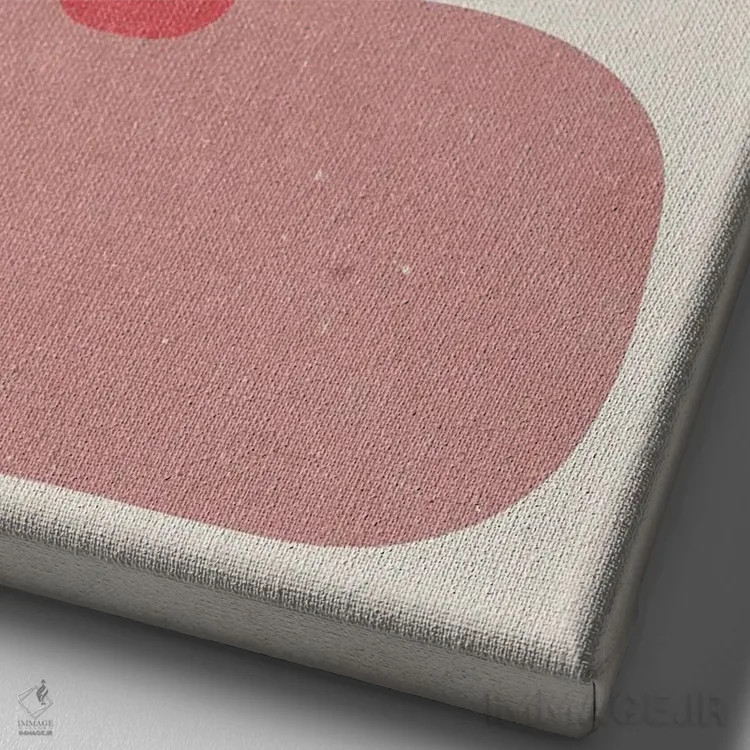 تابلو مینیمال انتزاع III اثر ان کی تی ان - نمای نزدیک بافت بوم