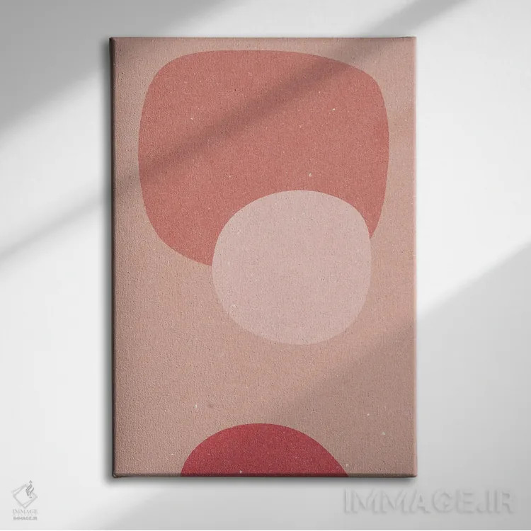 تابلو مینیمال انتزاع II اثر ان کی تی ان - نمای روبهرو روی دیوار