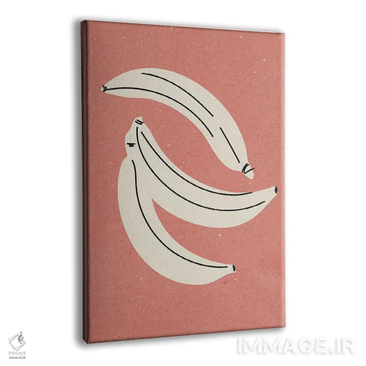 تابلو مینیمال موز اثر ان کی تی ان - نمای پرسپکتیو محصول