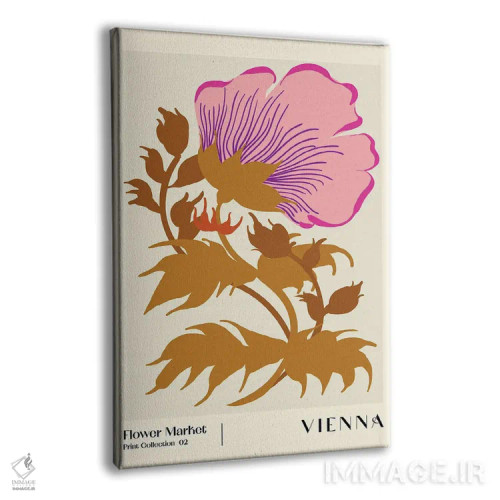 تابلو مینیمال بازار گل. وین اثر ان کی تی ان - نمای پرسپکتیو محصول