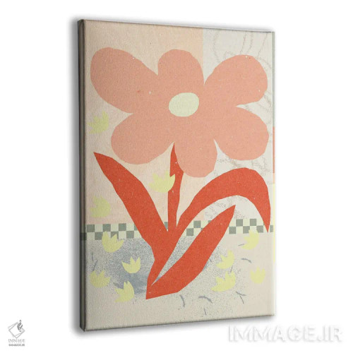 تابلو مینیمال ترکیب گل ها ۱ اثر ان کی تی ان - نمای پرسپکتیو محصول