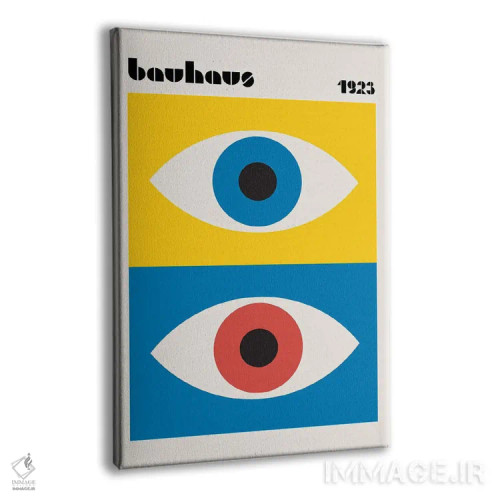 تابلو انتزاعی چشم های انتزاعی باوهاوس اثر رتردروم - نمای پرسپکتیو محصول