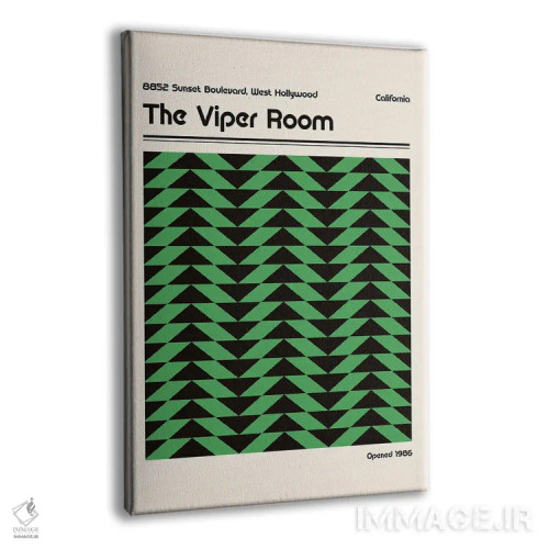 تابلو انتزاعی اتاق وایپر رترو اثر رتردروم - نمای پرسپکتیو محصول