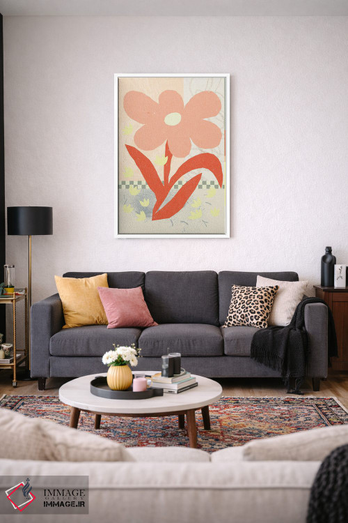 تابلو مینیمال ترکیب گل ها ۱ اثر ان کی تی ان - D3W