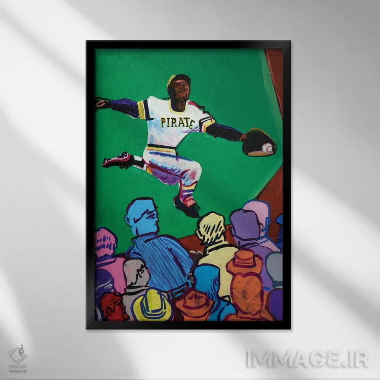 تابلو دکوراتیو کلمنت در گوشه اثر استیو اسپنسر - نمای قابدار مشکی