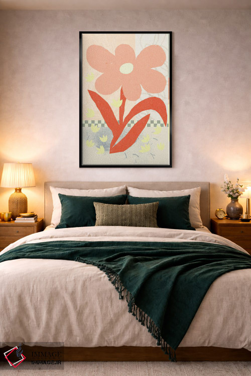 تابلو مینیمال ترکیب گل ها ۱ اثر ان کی تی ان - D4B