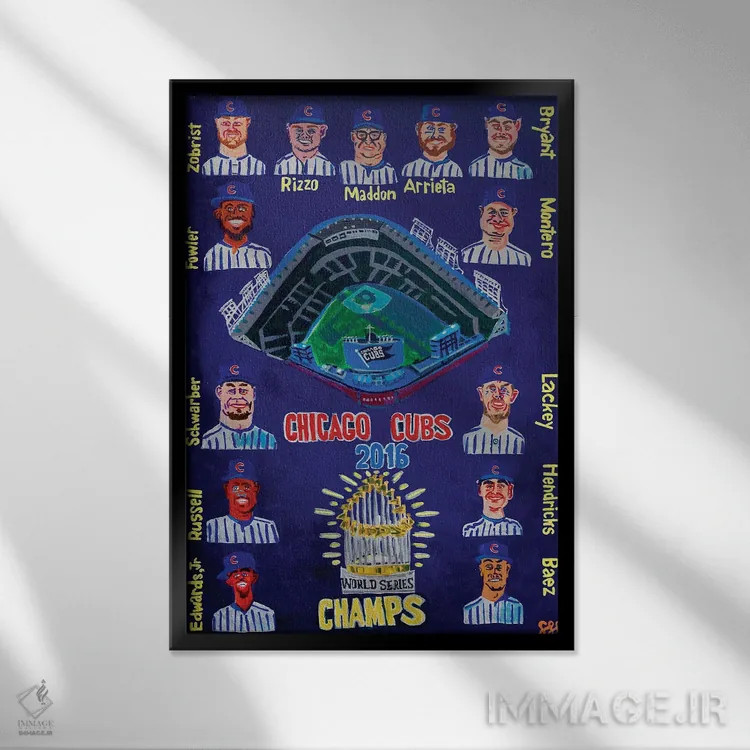 تابلو دکوراتیو کابز ۲۰۱۶ اثر استیو اسپنسر - نمای قابدار مشکی